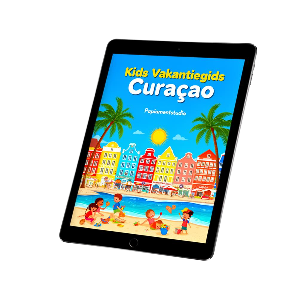Kids Vakantiegids Curaçao e-book mockup